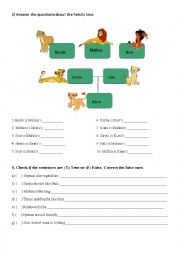 English Worksheet: The lion King