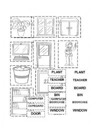 English Worksheet: School Objects