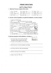 English Worksheet: Present Simple