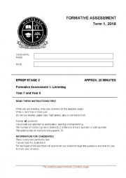 English Worksheet: Writing assessment