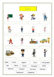 English Worksheet: Job