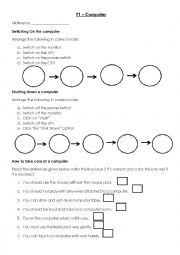 English Worksheet: computer