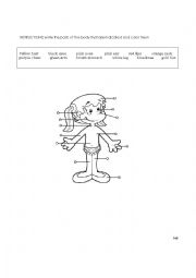 English Worksheet: the body