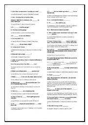 English Worksheet: 122 QUESTIONS IN 1 GRAMMAR VOCABULARY