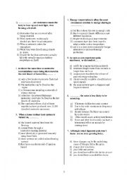 English Worksheet: SENTENCE COMPLETION 50 QUESTIONS