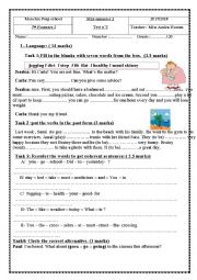 English Worksheet: mid- semester 2 test n2