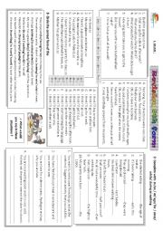 English Worksheet: revison 9th form 