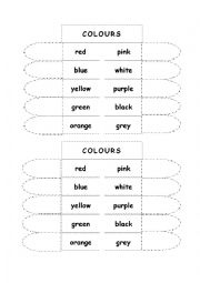 English Worksheet: Colours