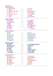 English Worksheet: GREAT match halves from everyday english 70 sentences 2 pages