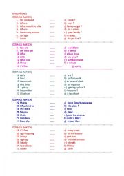 GREAT match halves from everyday english 70 sentences 2 pages