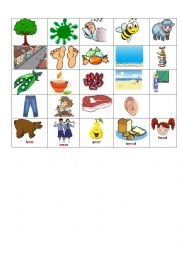 English Worksheet: Word Sort Activity EE vs EA SPELLING!