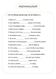 English Worksheet: linkers