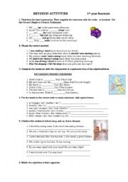 English Worksheet: review sep 2017