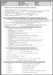 English Worksheet: language test 