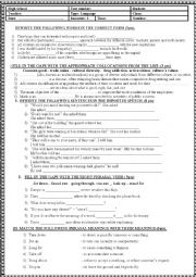 English Worksheet: language test 