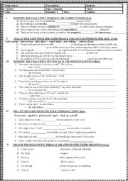 English Worksheet: language test 2