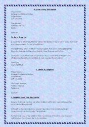 English Worksheet: Letter Writing  