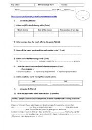 English Worksheet: 8th form mid-term test 2