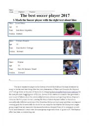 English Worksheet: The best soccer player