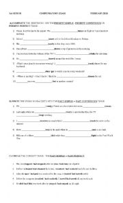 English Worksheet: Grammar test