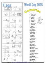 English Worksheet: World Cup 2018