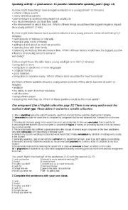 English Worksheet: Speaking activity CAE part 3, collocations and wishes