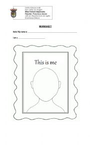 English Worksheet: Introducing myself