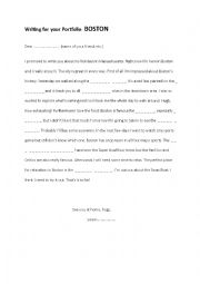 English Worksheet: Boston Skeleton Letter