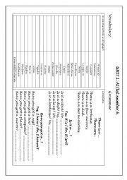 English Worksheet: Unit 1 Oxford Rooftops 3rd primary 