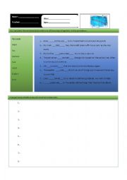 English Worksheet: Reporting verbs for statements