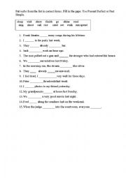 English Worksheet: Present Perfect or Past Simple