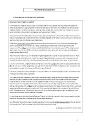 English Worksheet: Test Consumerism 11th