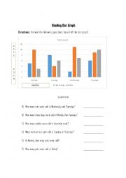 English Worksheet: Reading Bar Graph