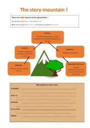 English Worksheet: The story mountain