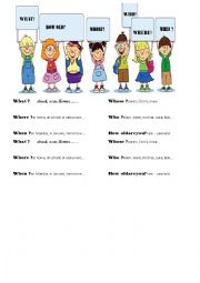 English Worksheet: Question Words