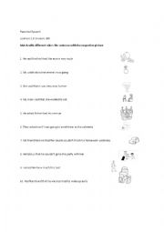 English Worksheet: Reported speech
