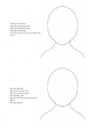 English Worksheet: Parts of the face