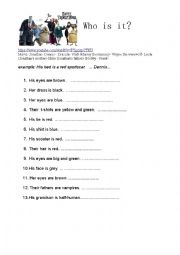 English Worksheet: Hotel Transylvania - his/her/their/ genitive