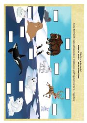 English Worksheet: Wild animals. Part III. Who lives in the Arctic?