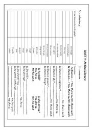 English Worksheet: Unit 4 Oxford Rooftops 3rd primary 