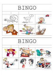 Bingo Verbs