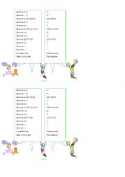 English Worksheet: alphabet chant