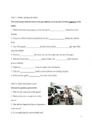 English Worksheet: Simple Past- Past Continuous Fill in the Blanks