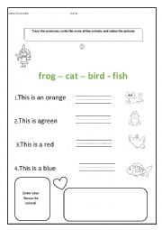 Animals PracticeWorksheet