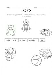 English Worksheet: TOYS