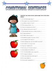 English Worksheet: CONDITIONAL SENTENCES