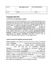 English Worksheet: bac exam