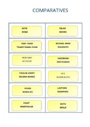 COMPARATIVES - competition cues