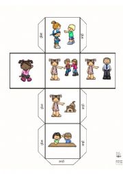 English Worksheet: Subjective Pronouns Dice