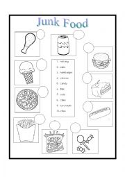 English Worksheet: Junk Food